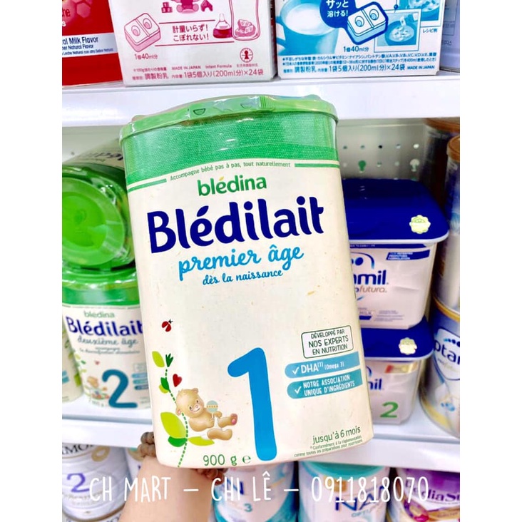 Sữa Bột Bledilait Số 1-2-3 Nội Địa Pháp Hộp 900g