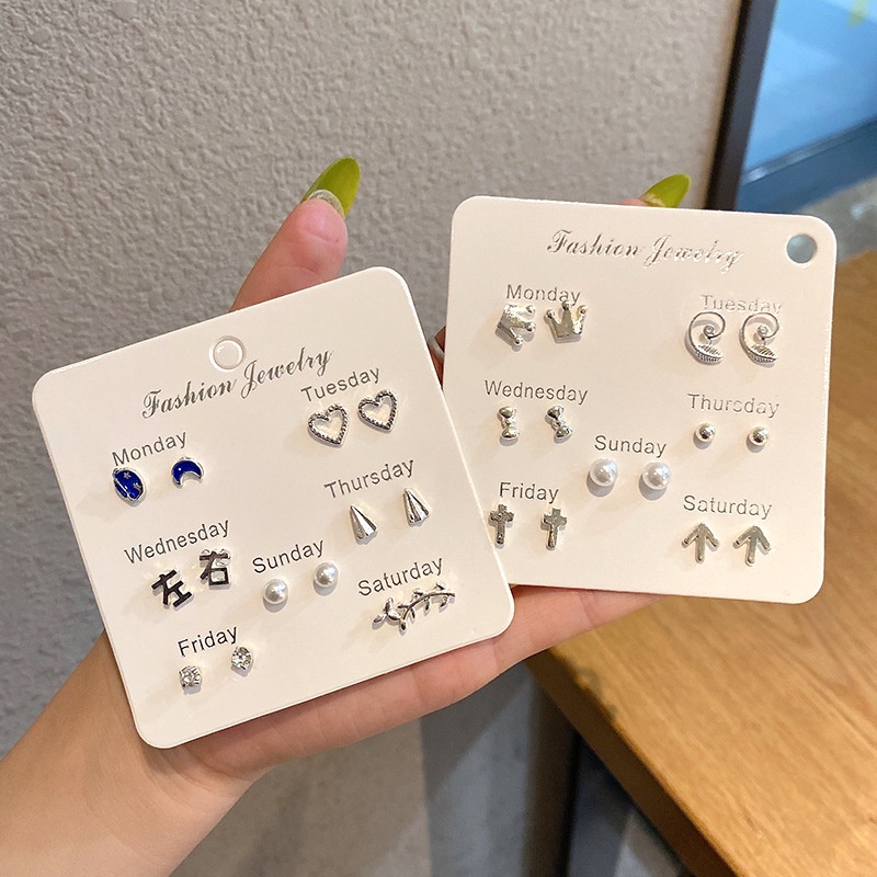 [Bộ Nhiều Đôi] Bông Tai Hàn Quốc Phụ Kiện Thời Trang Cho Nữ HAA001