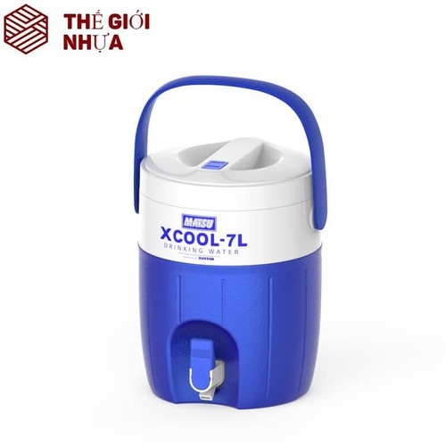 [Mã LIFE1404ALL giảm 10% đơn 50K] Bình đá giữ nhiệt 7L XCOOL Nhựa Duy Tân Chính Hãng. Bình giữ nhiệt nóng lạnh có vòi