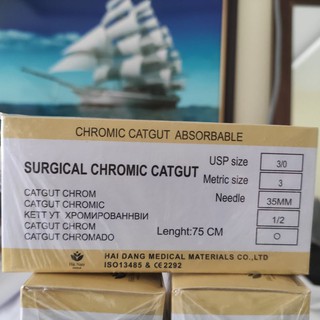 Chỉ catgut số 1/0, 2/0, 3/0, 4/0, 5/0