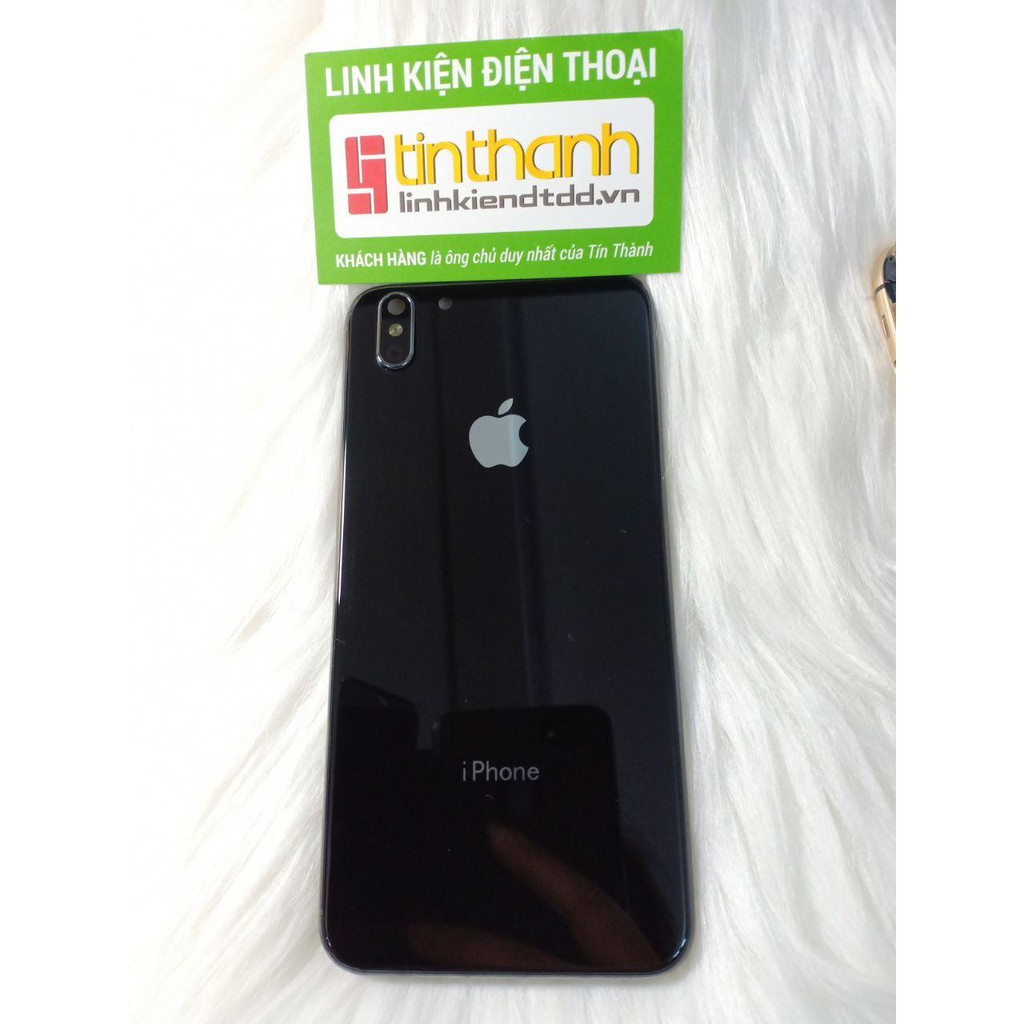 Lưng iPhone 6S Plus giả iPhone X black + bộ nút