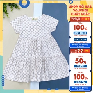 Váy cotton bé gái mặc hè cực mát . Ảnh shop chụp thật