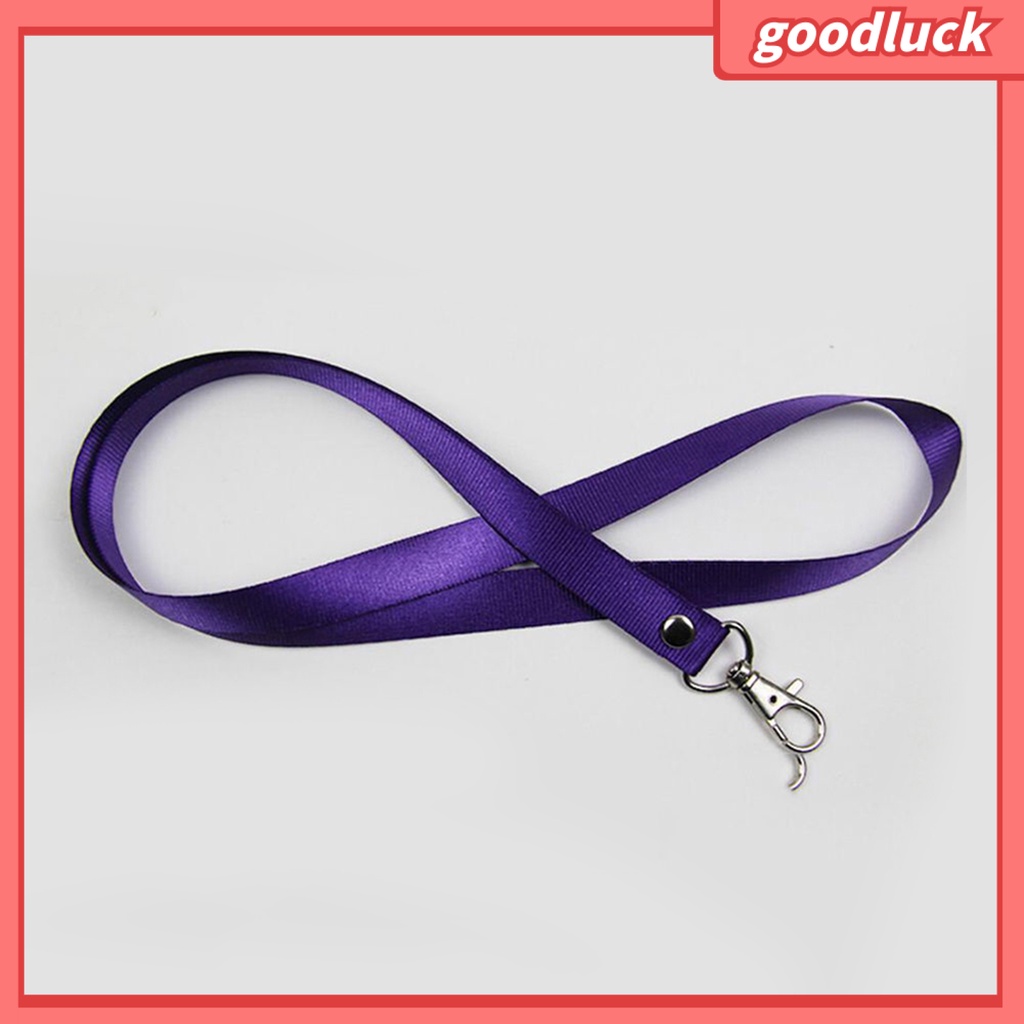 Dây Đeo Thẻ ID Bằng Nylon Màu Trơn Chống Rách Tiện Dụng Cho Người Lớn