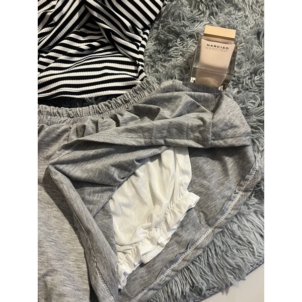 Set áo xoắn + short thắt nơ