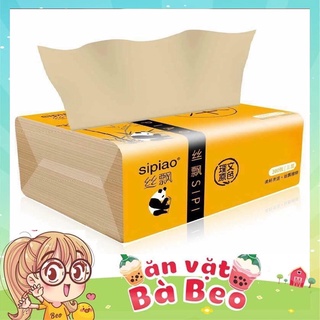 Giấy ăn gấu trúc SIPAO, AN TOÀN, KHÔNG Chất Tẩy Trắng