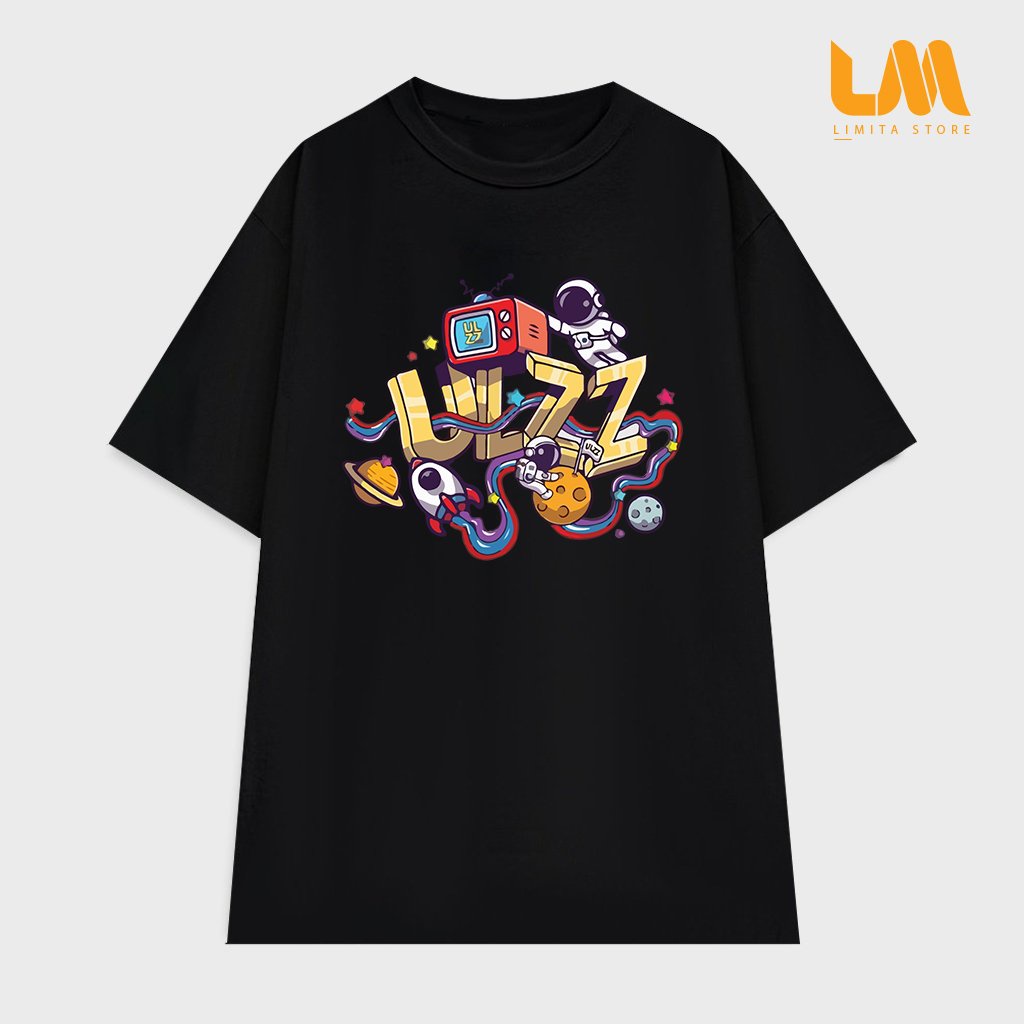 Áo thun nam nữ dáng rộng ULZZ cotton (V40)