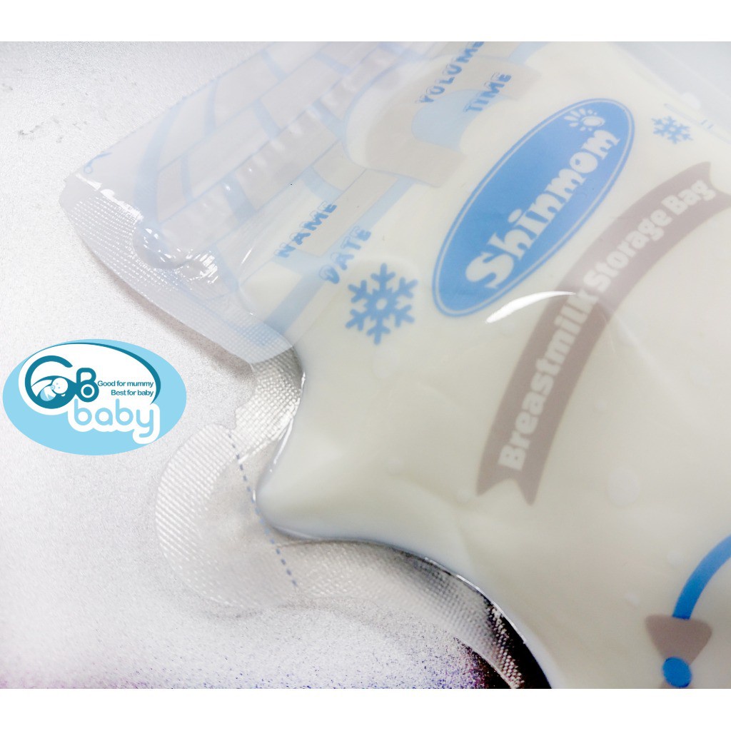 (Tách hộp) 10 túi trữ sữa mẹ 250ml SHINMOM S50V (Công nghệ Nhật)