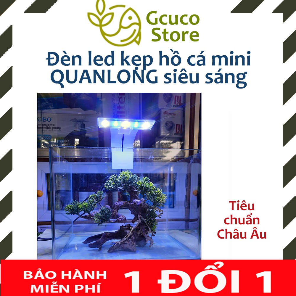 Đèn led kẹp hồ cá mini QUANLONG siêu sáng (tiêu chuẩn Châu Âu)