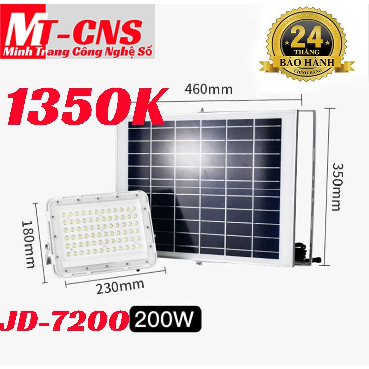 ĐÈN PHA LED NĂNG LƯỢNG MẶT TRỜI JINDIAN CHỐNG LÓA 200W JD-7200