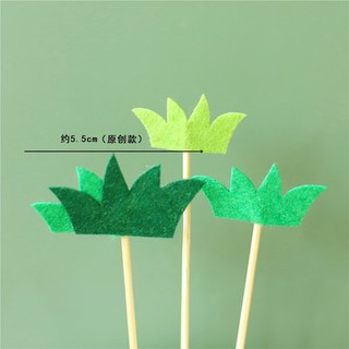 Set 3 cây cỏ xốp - Phụ kiện trang trí bánh sinh nhật