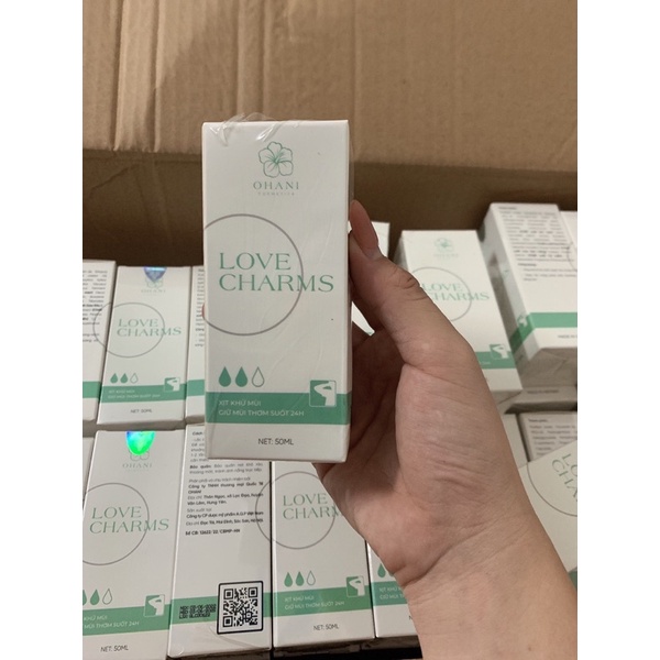 (Mua2 tang1)Xịt Khử Mùi Hôi Nách Love Charm  - Khử Mùi Hôi Nách, Hôi Chân, Thâm Nách, Ra Mồ Hôi Nách - 50 ml