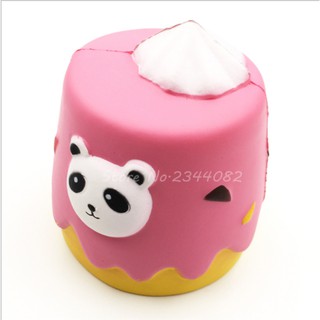 Squishy Bánh Kem Dâu Panda Jumbo