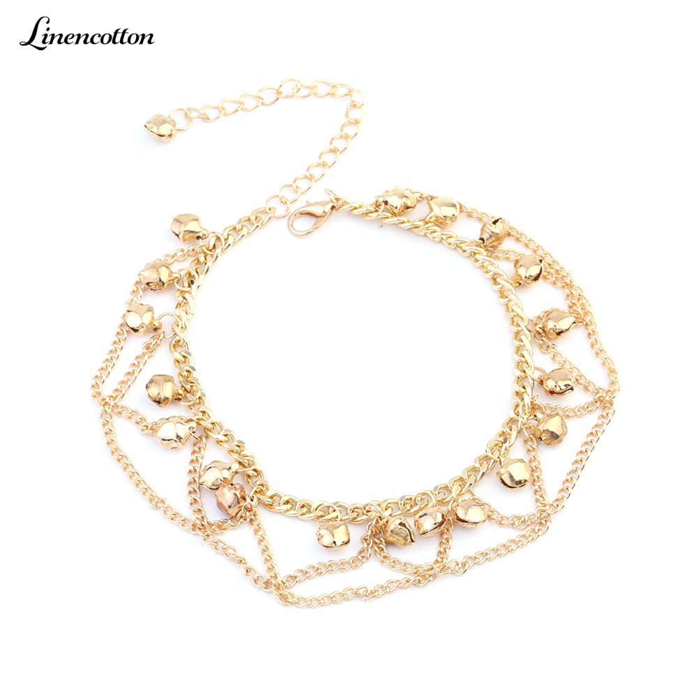 Lắc chân trang trí chuông nhỏ xinh xắn thích hợp cho khi đi bãi biển | BigBuy360 - bigbuy360.vn