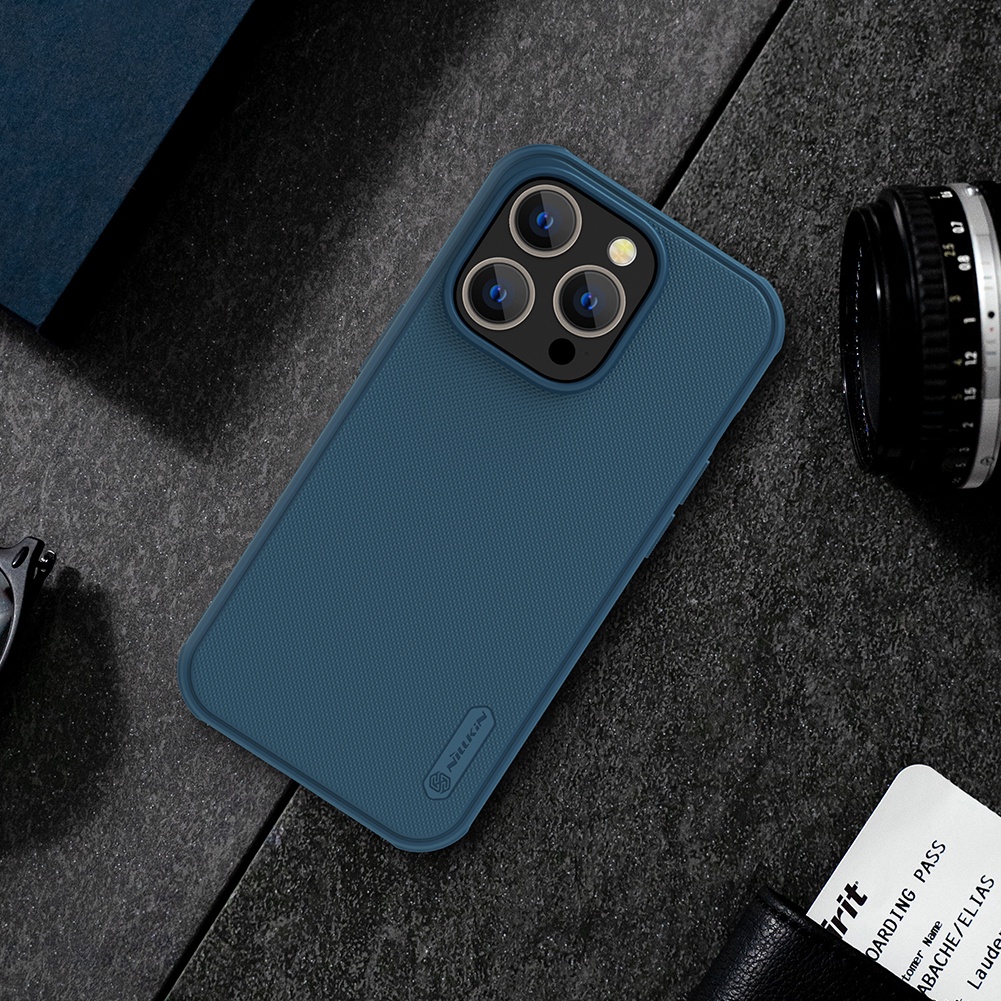 Ốp Lưng cho iPhone 14 / 14 Plus / 14 Pro / 14 Pro Max Nillkin Super Frosted Shield Pro Case - Hàng Nhập Khẩu