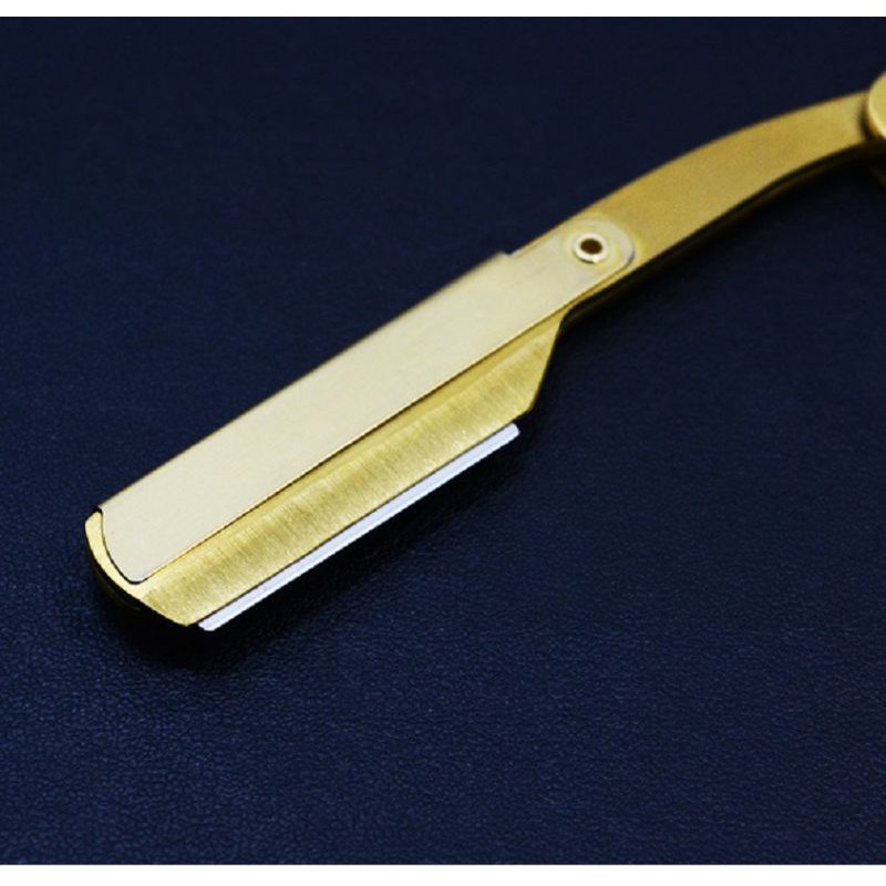 Dao cạo râu cổ điển màu vàng,,,