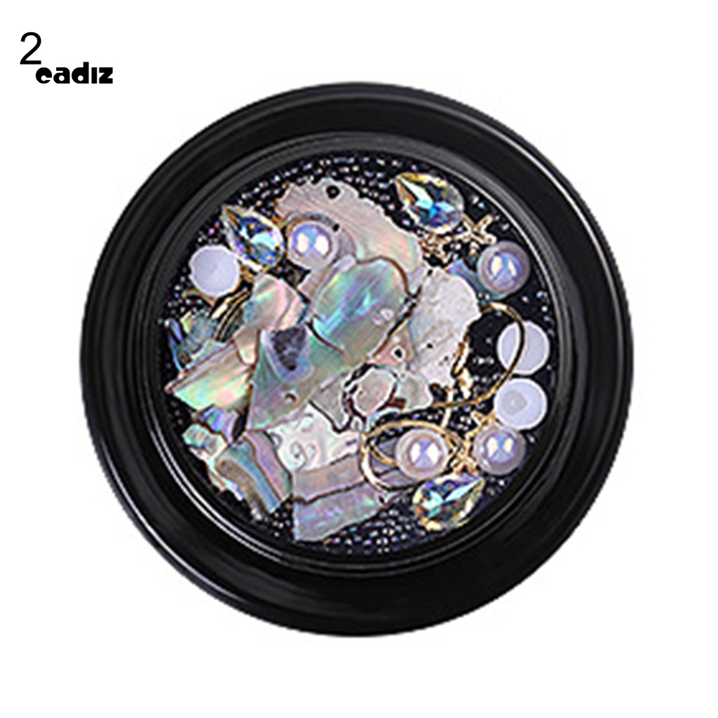 [Hàng mới về] Hộp hạt phụ kiện trang trí móng tay nghệ thuật DIY kiểu vỏ sò 3D độc đáo thời trang