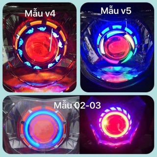 Combo Gương Cầu và Led audi cho Wave
