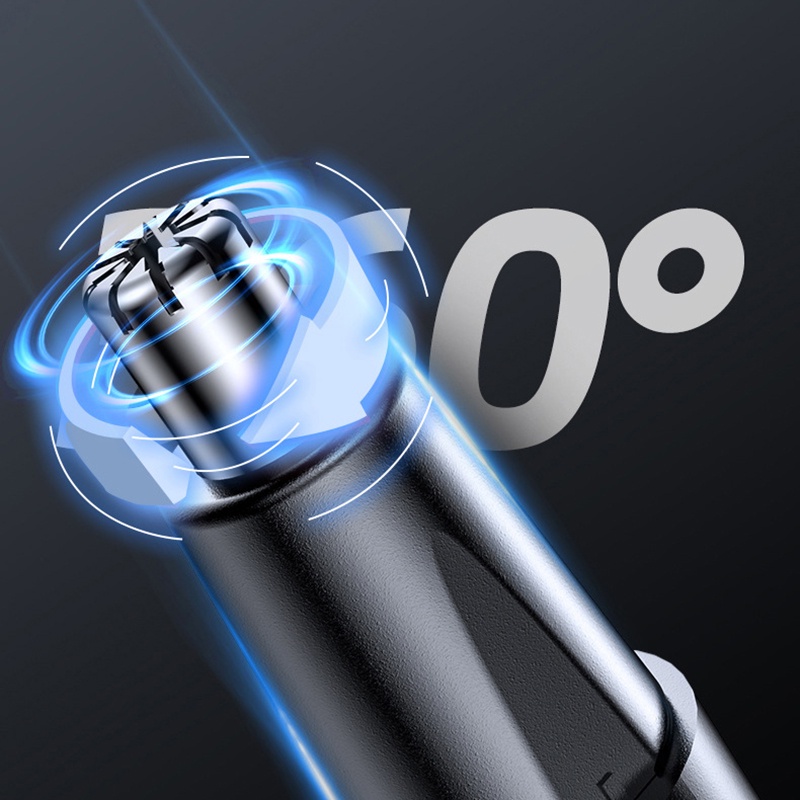 Dao Cạo Râu / Lông Mũi Tự Động 2 Trong 1 Có Thể Sạc Lại Bằng Cổng USB Cho Nam Giới