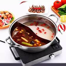 [Nồi lẩu siêu to] Nồi lẩu Hotpot 2 ngăn đa năng