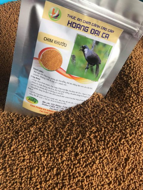 Cám Chim Khướu Hoàng Đại Ca, Cám Chất Gói dùng cho các loại chim khướu.