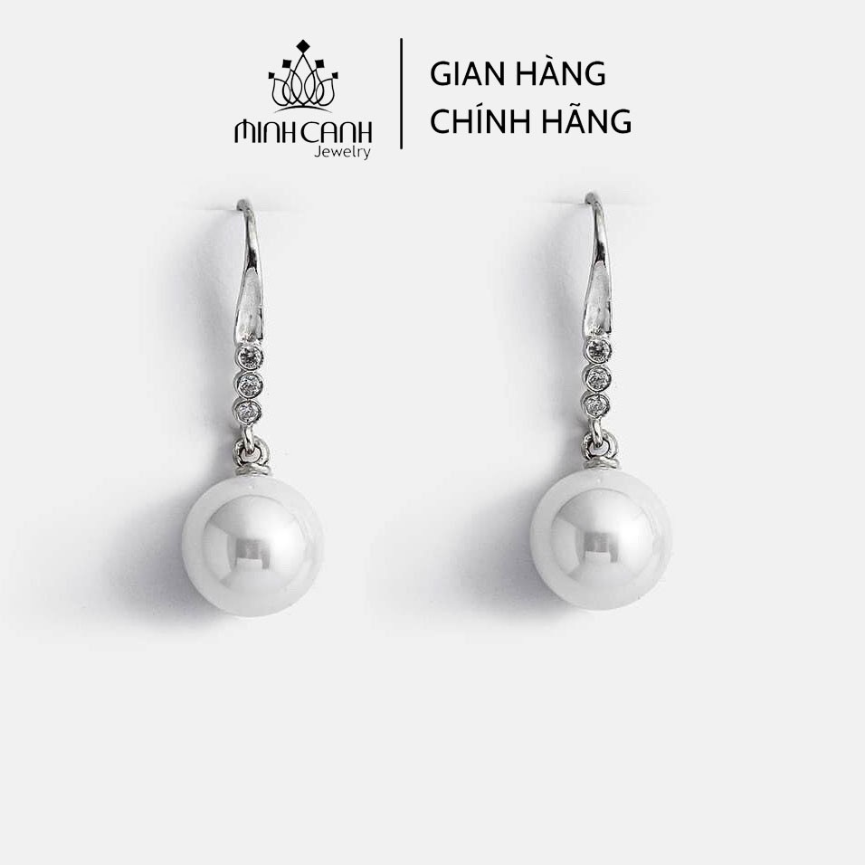 Bông Tai Bạc Treo Hạt - Minh Canh Jewelry