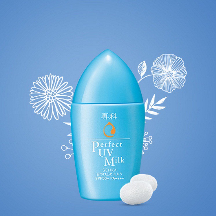 Kem Chống Nắng Dạng Sữa Senka Perfect UV Milk SPF 50+/PA+++ 40ml