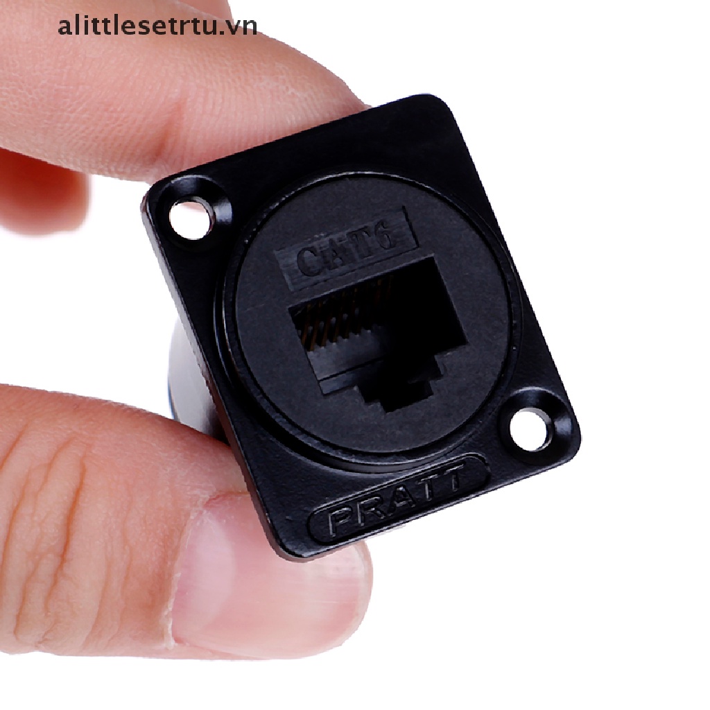 Mô Đun RJ45 Chữ D cat6 Gắn Bảng Điều Khiển Mạng cat6