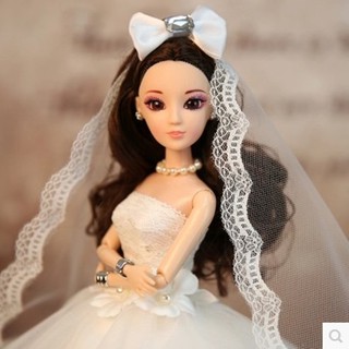 Búp Bê Cô Dâu 3D Cao Cấp 48cm