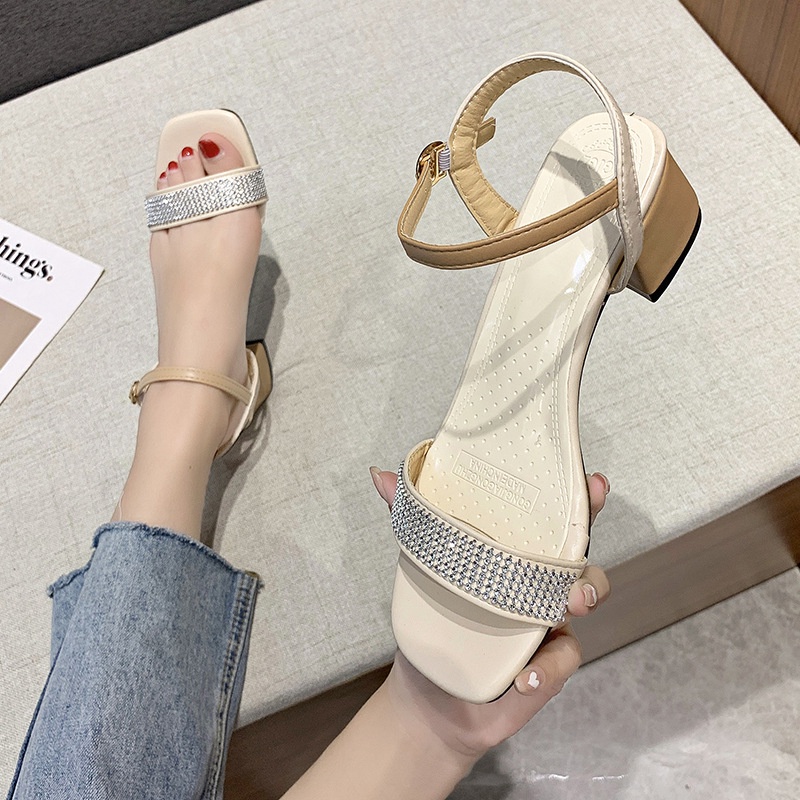 Giày Cao Gót Hở Ngón Thoải Mái Thời Trang Mùa Hè Hàn Quốc