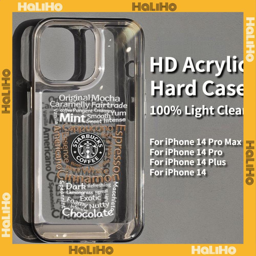 iPhone Case HD Acrylic Hard Case High Clear Case Luxury Metal Button Protection Camera Shockproof Compatible with iPhone 14 Pro Max 14 Plus 13 Pro Max 12 Pro Max 11 XR 7Plus