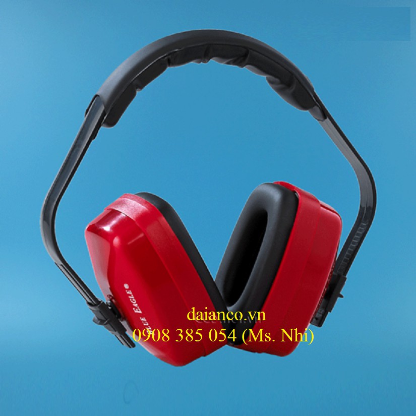 Chụp tai chống ồn bảo vệ tai- Blue Eagle EM92- 2 Màu Xanh Dương và Đỏ- Hàng chính hãng, có sẵn