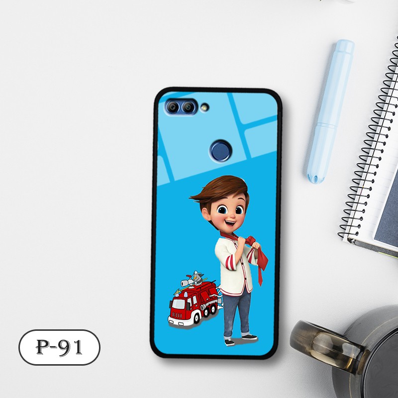 Ốp kính in hình cute Huawei Y9 2018