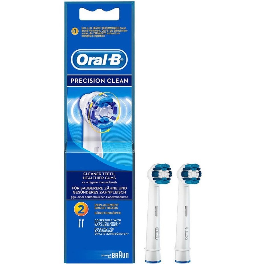 Vỉ 2 Đầu Bàn Chải Điện Oral-B Braun - Đủ loại đầu - Made In Australia