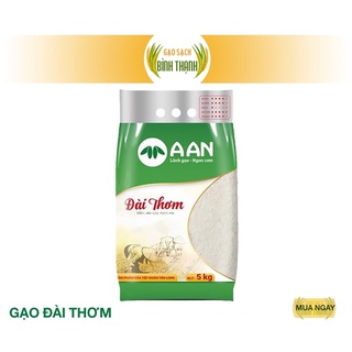 Sale sốc - Gạo đài thơm Túi 5Kg A An - Cơm mềm, dẻo vừa, thơm nhẹ