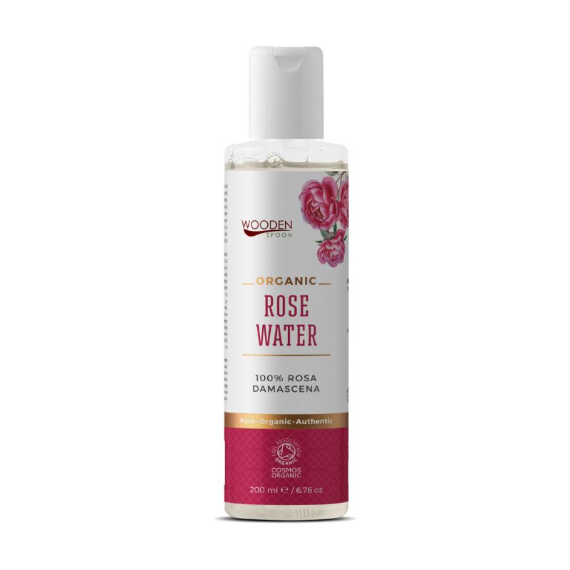 Nước hoa hồng cổ hữu cơ Wooden Spoon 200ml - Organic Damascena Rose Water