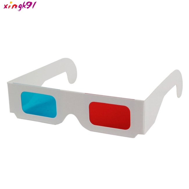 Set 10 mắt kính 3D Anaglyph đỏ xanh dương dành cho xem phim