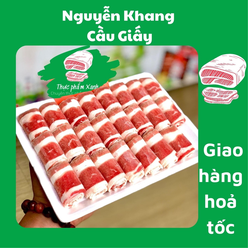 Thịt ba chỉ bò mỹ thái lát ăn lẩu giao hàng hỏa tốc nội thành Hà Nội