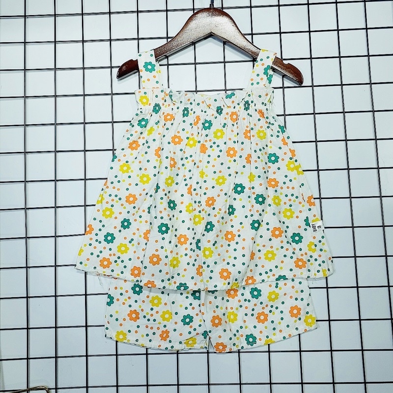 Bộ hai dây đũi hoa nhí cho bé gái 8-20kg nhiều hoạ tiết siêu mát M201