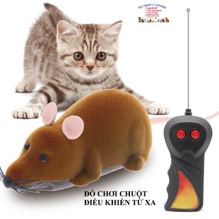 ĐỒ CHƠI CHO CHÓ MÈO THÚ CƯNG PET Chuột điều khiển từ xa Giúp thú cưng thư giãn Xả stress - Pet shop Uytinpro