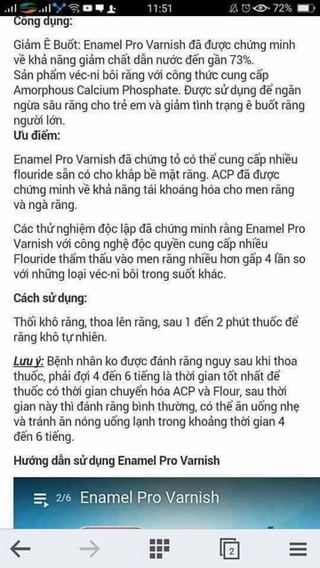 Thuốc chống sún của mỹ