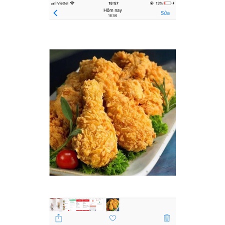 ĐÙI GÀ KFC TẨM BỘT SẴN TÚI 10 CHIẾC