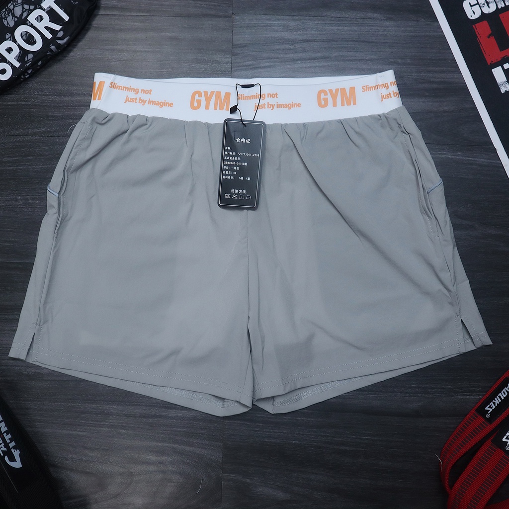 Quần tập gym nam 2 lớp LIKEFIT Workout co dãn 4 chiều thoải mái vận động