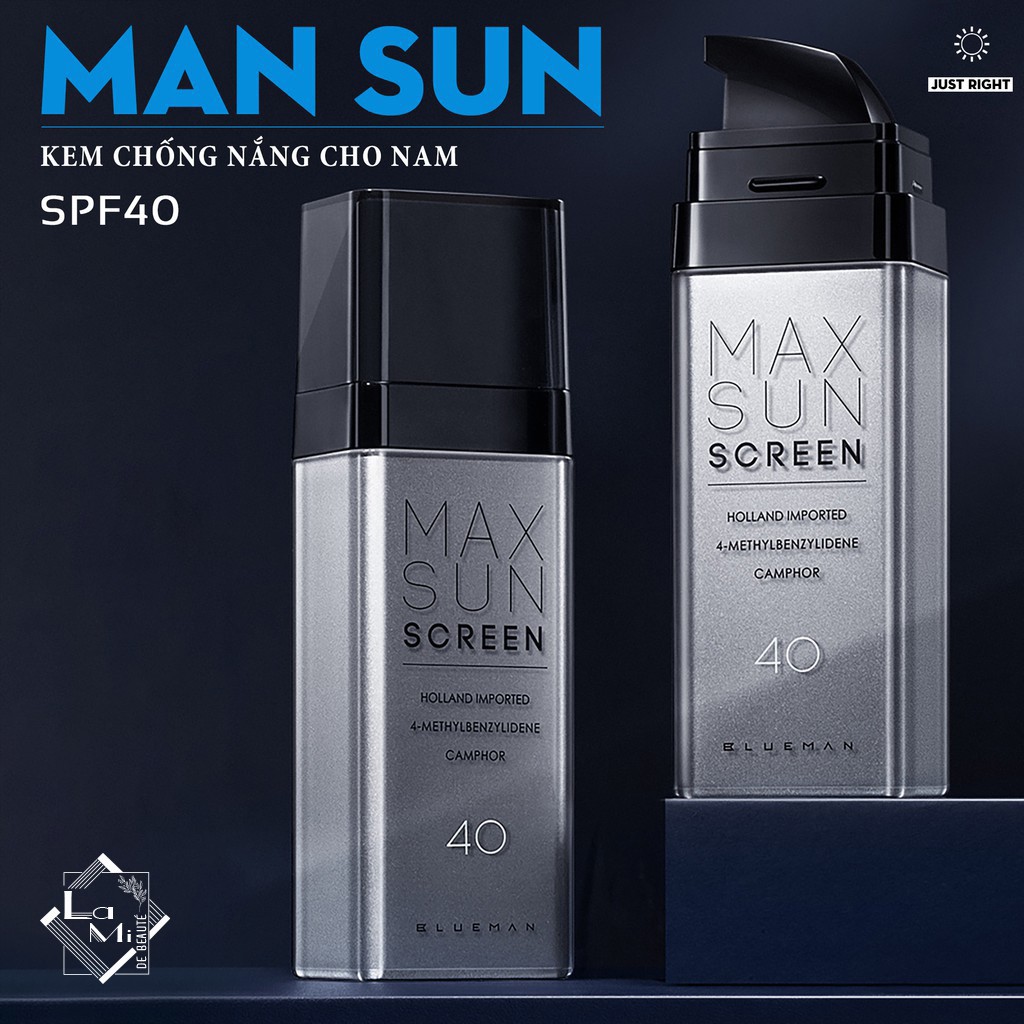 Kem chống nắng SPF 40 Blueman dưỡng ẩm bảo vệ da 90g