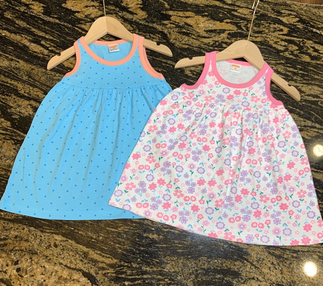 Váy cotton xuất sát nách xinh yêu, mát mẻ cho bé gái - VC