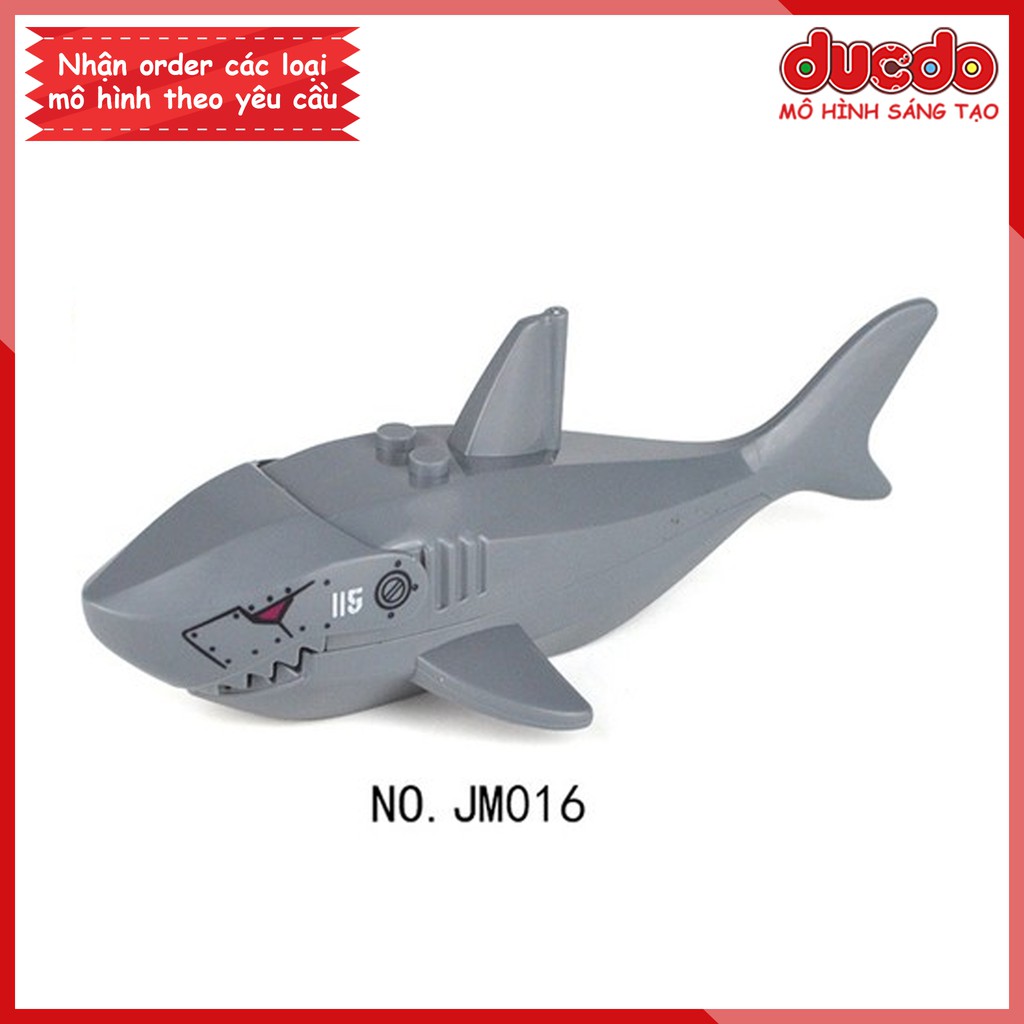 Minifigures siêu Cá mập khổng lồ Megalodon - Đồ Chơi Lắp Ghép Xếp Hình Mini Mô hình