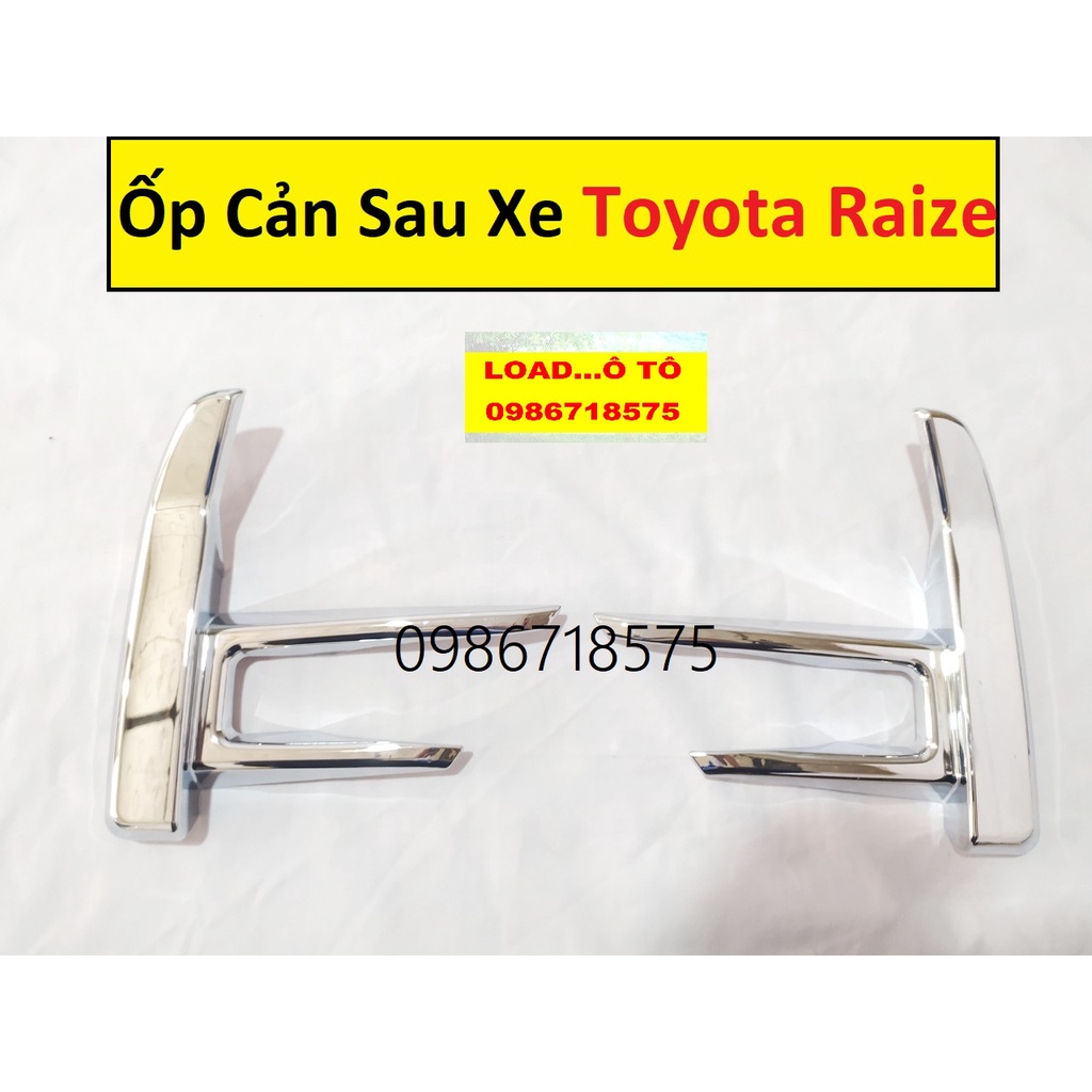 Ốp Viền Đèn Gầm Sau Xe Toyota Raize 2022-2021 Mạ Crom Sáng Bóng