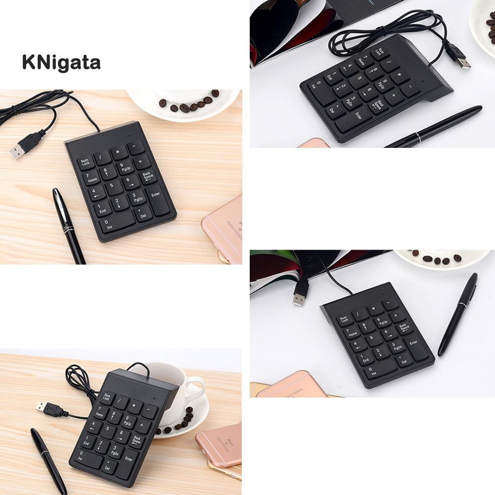 {HAM} 18 Keys Mini USB Wired Numeric Keypad Keyboard Numpad for PC Laptop Computer