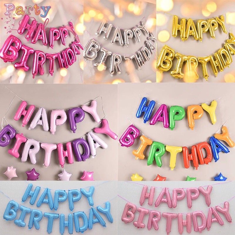 Bóng chữ Happy birthday