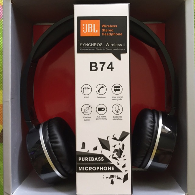 Tai Nghe Nhạc Bluetooth JBL B74 Chụp Tai Headphone Không Dây Úp Tai Di Dộng