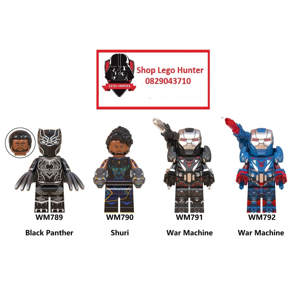 Lịch Sử Giá Xếp Hình Marvel Minifigures Superheroes Black Panther Shuri War  Machine Wm 6072 Cập Nhật 3/2023 - Beecost